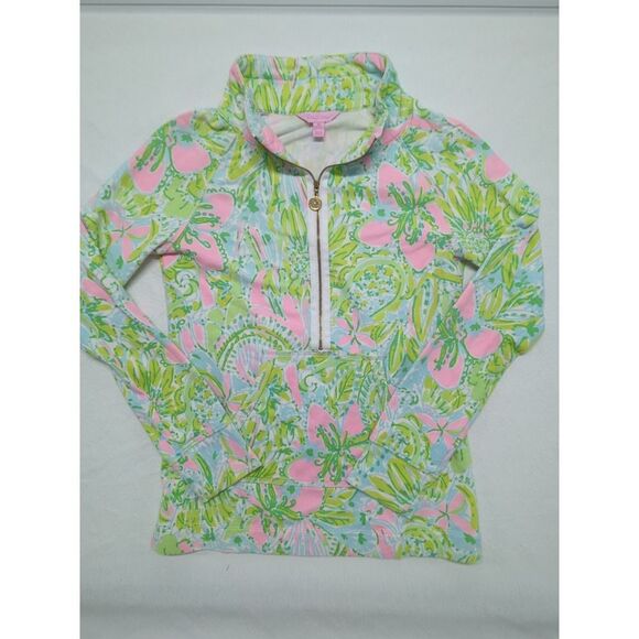 Lilly Pulitzer Tops - Lilly Pulitzer Pink and Green Sweatshirt